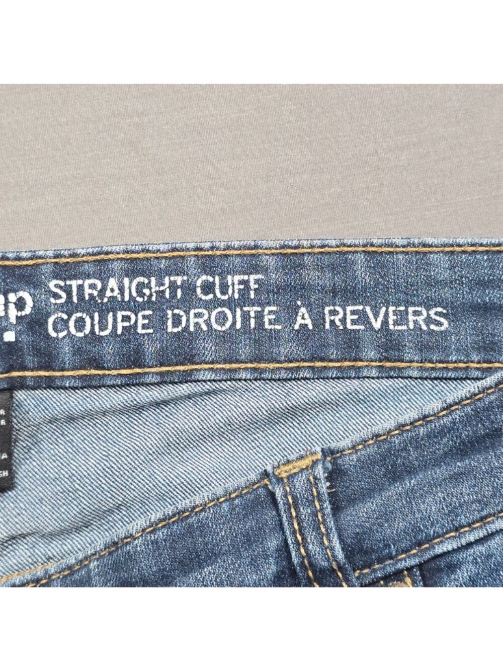 Gap Womens Straight Cuff Jeans Size 14/32 Regular Light Wash Denim Stretch - Picture 3 of 7